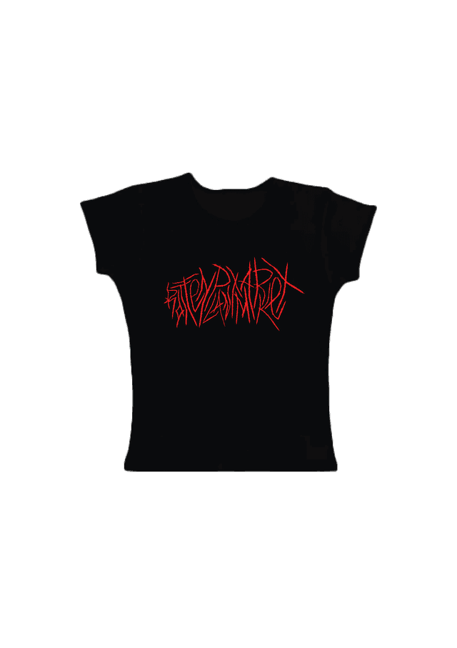 Rottenplantmarket Baby tee noir
